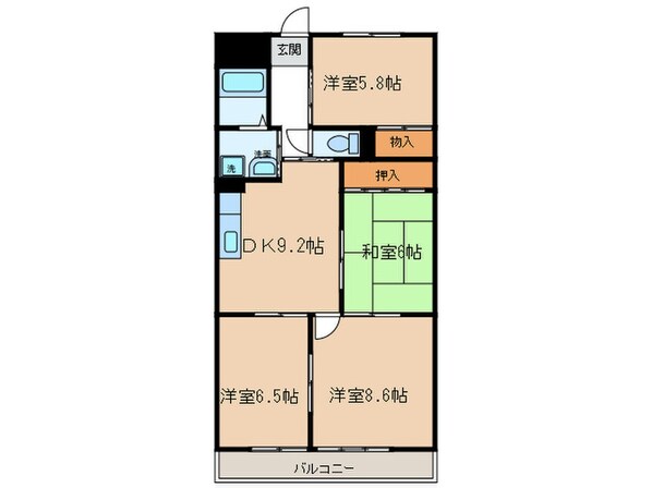 アーバンコート入場の物件間取画像